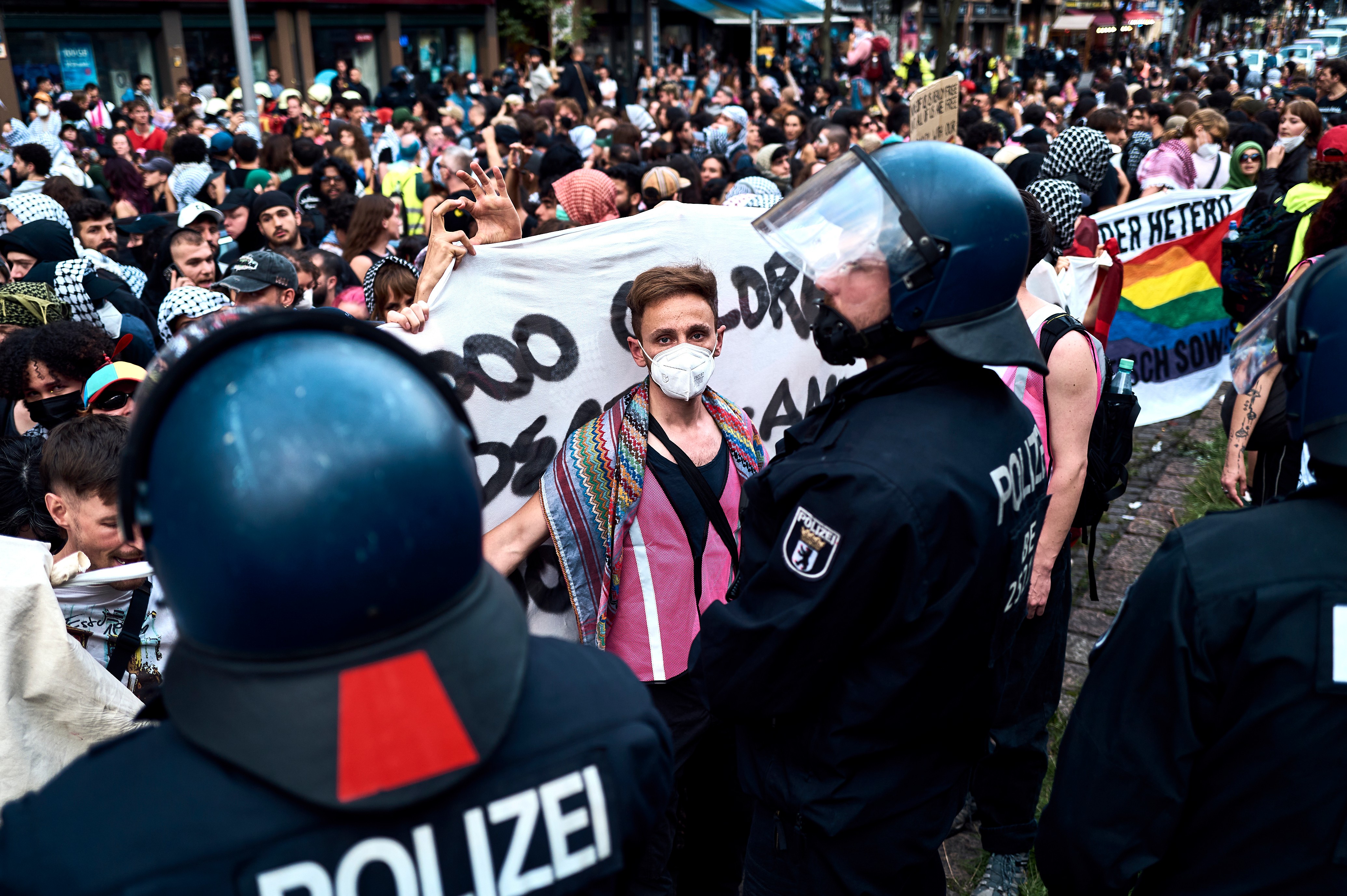 Berlín - pride - protest proti Izraelu